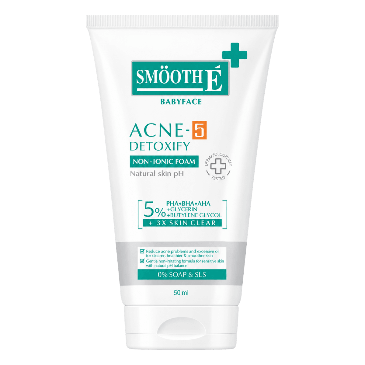 Smooth E Babyface Acne-5 Detoxify Non-Ionic Foam 50 ml