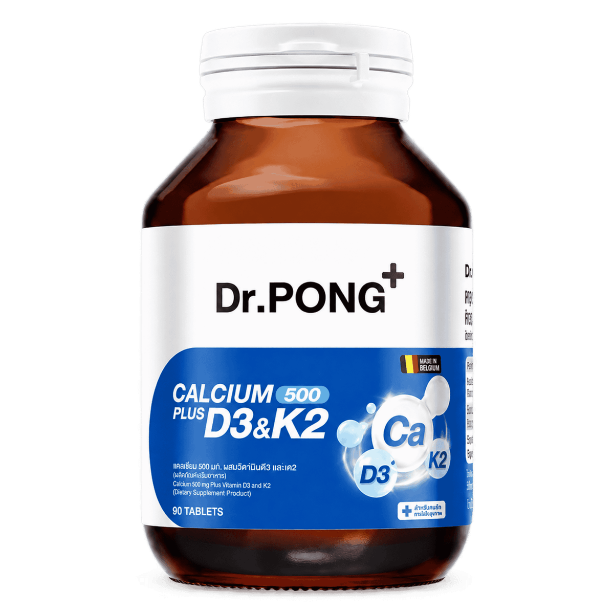 Dr.PONG Calcium 500 Plus D3 & K2, 90 tab