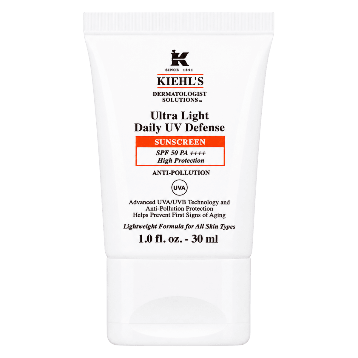 Kiehl's Ultra Light Daily UV Defense SPF 50 PA++++ Anti-Pollution 30 ml