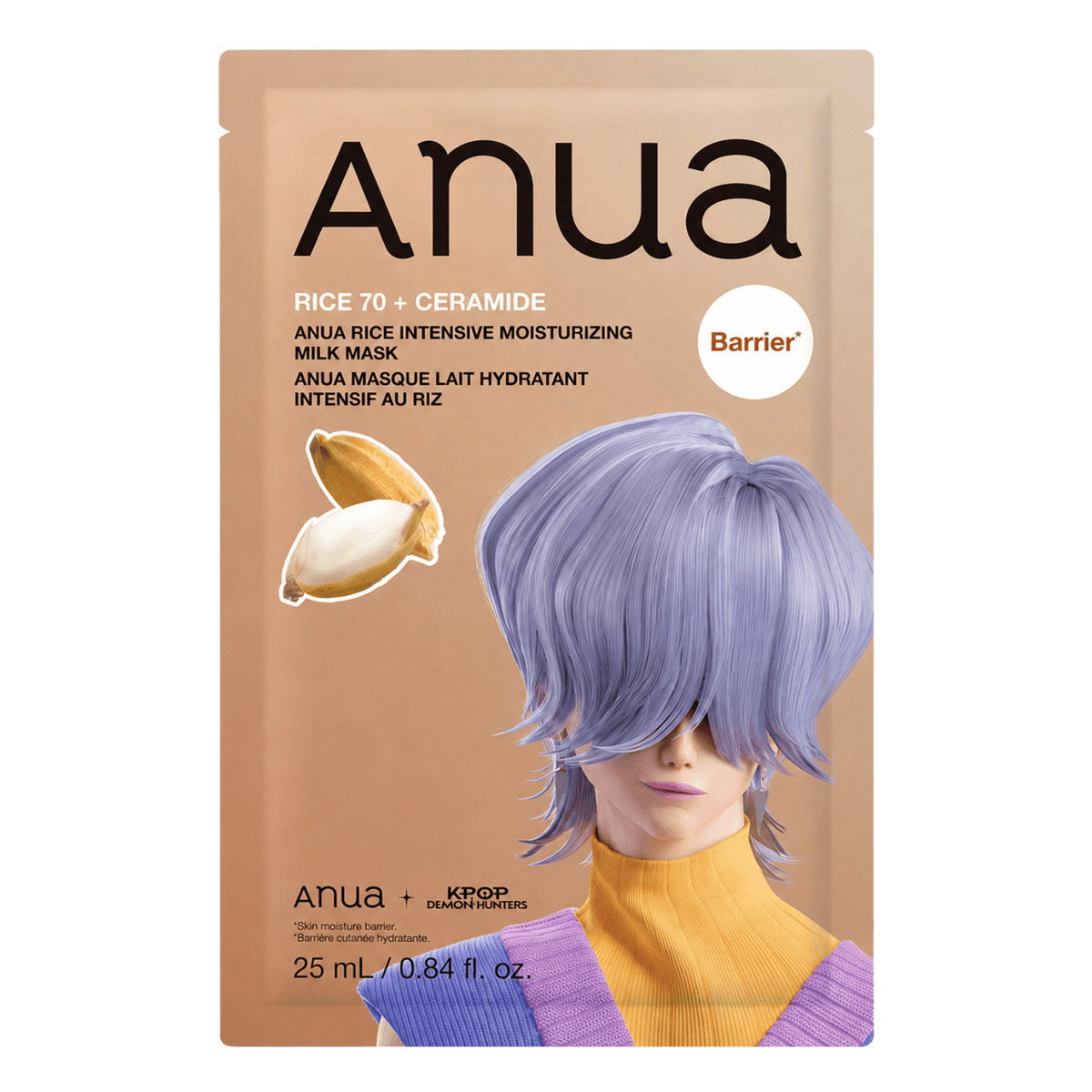 Anua x Kpop Demon Hunters Rice Milk Mask 25 ml