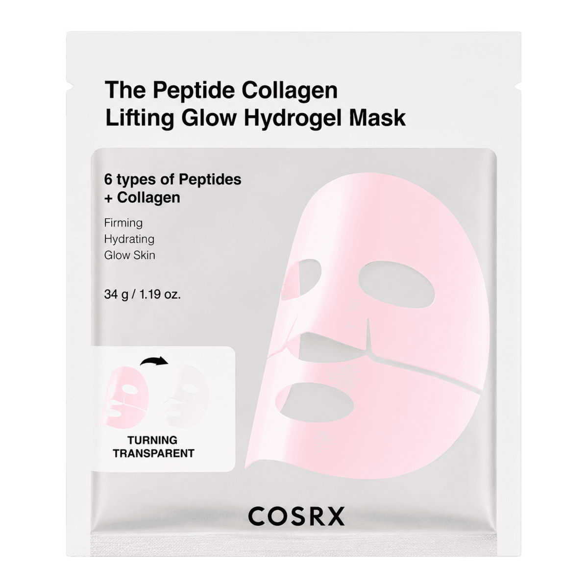 Cosrx the Peptide Collagen Lifting Glow Hydrogel Mask 34 G