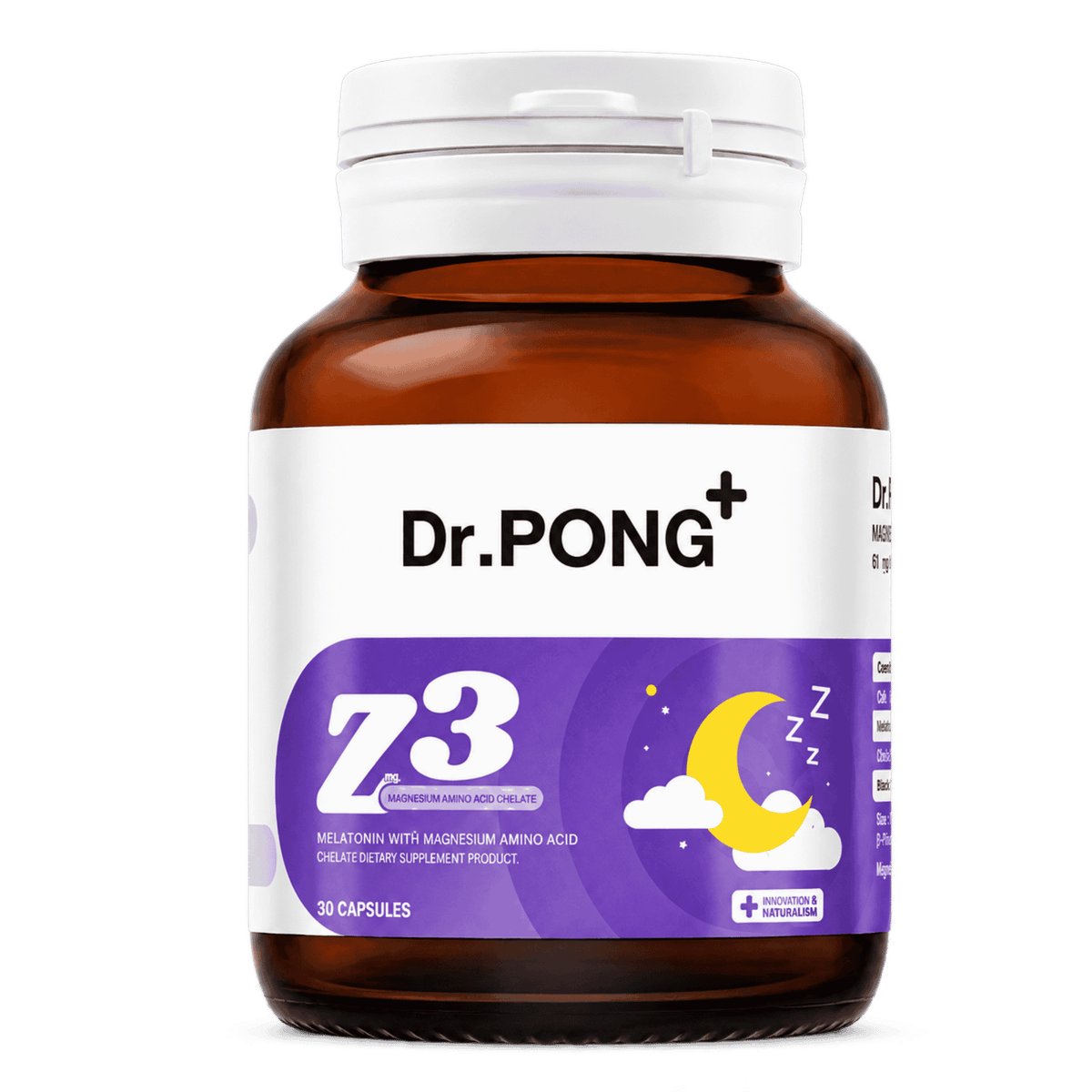 Dr.PONG Z3 PharmaGABA Sleep Supplement, 30 caps