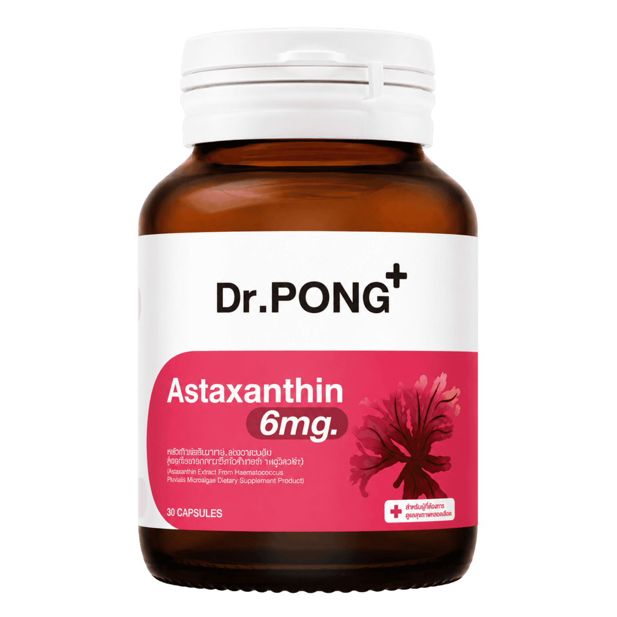 Dr.PONG Astaxanthin 6 mg (AstaREAL, Japan), 30 caps