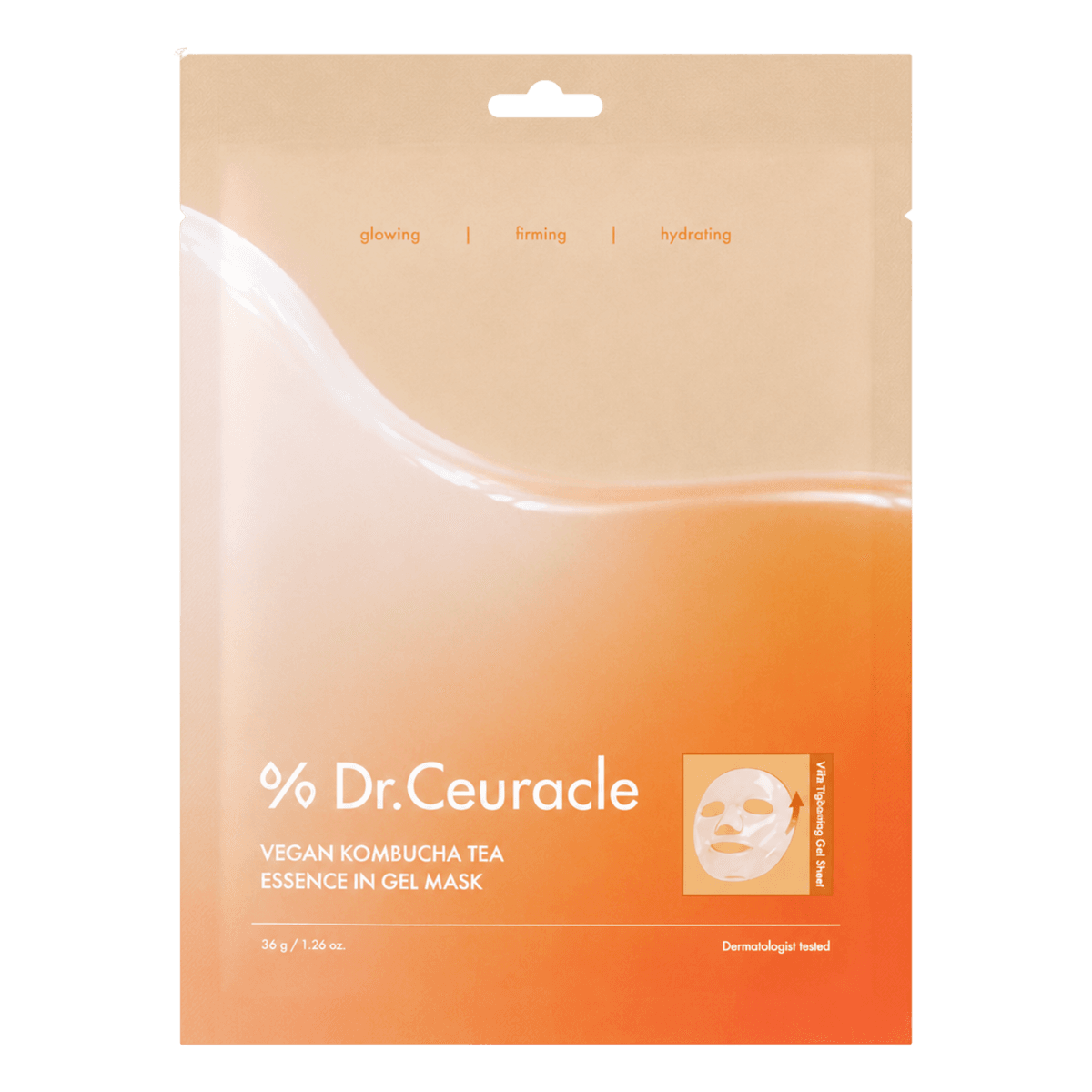 Dr. Ceuracle Vegan Kombucha Tea Essence in Gel Mask 36 g